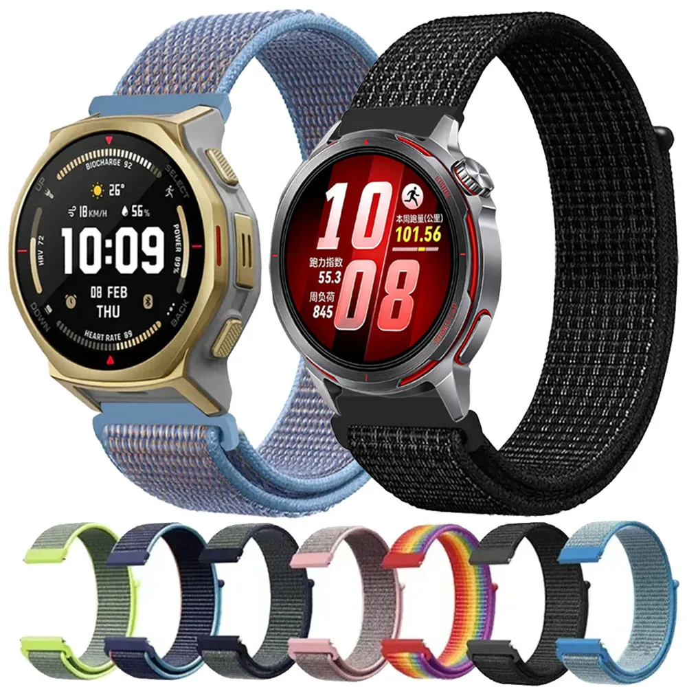 20/22 mm Sport-Nylonarmband für Amazfit T-Rex3 Pro 48/44 mm/Helio/Active 3/Max Armband für Huawei Watch GT Runner 2 Gürtel