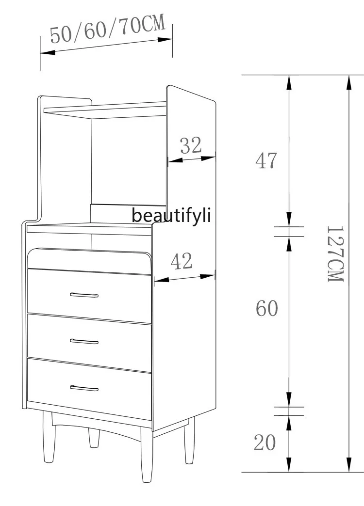 Simple Modern Multi-Functional Microwave Oven Coffee Machine Integrated Sideboard Cabinet Living Room Narrow Side Locker
