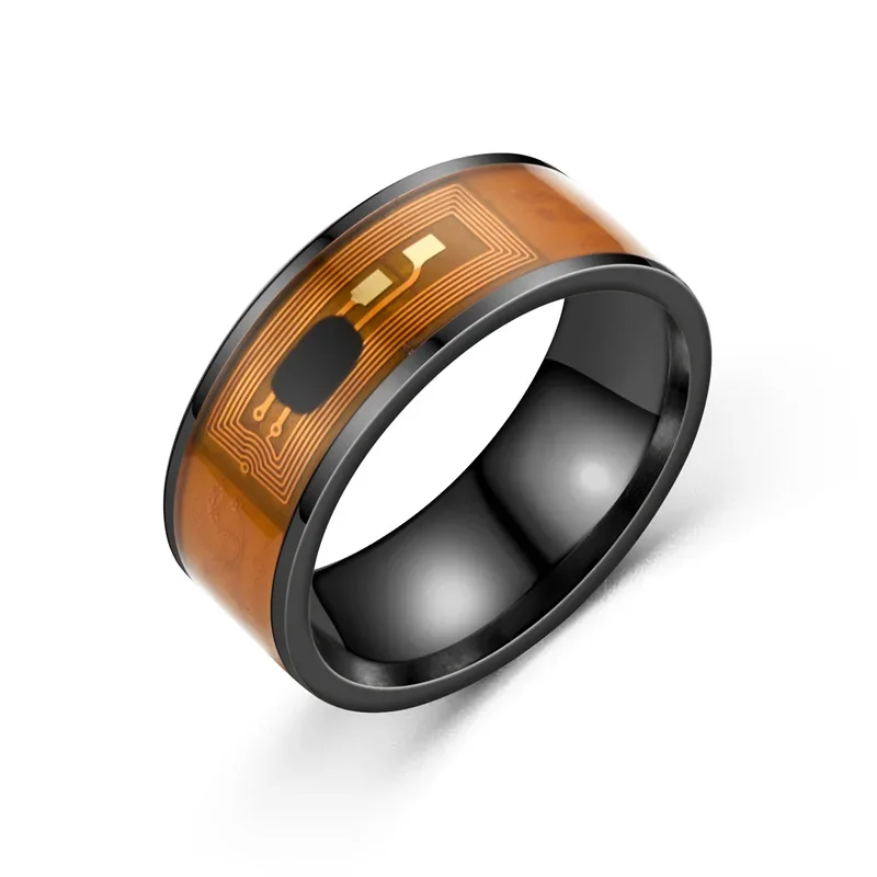 NFC Smart Ring Double Dragon Pattern Ring Portable Wearing ID Recognition Device Multifunctional Finger Jewelry with Chip