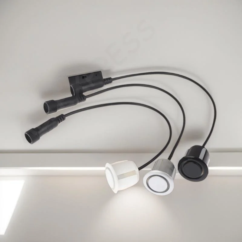 Waterproof Reverse Sensor, 18.8mm Car Parking Radar Probe with Sound Notification & Upgrade Cable