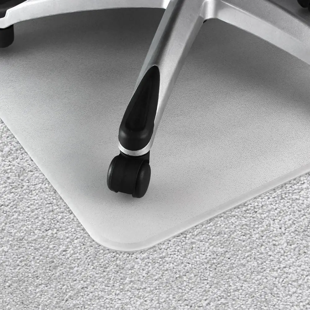 سجادة كرسي متينة من البولي كربونات للسجاد والخشب الصلب عالي الكومة، شفافة 35 × 47، سميكة 1/5