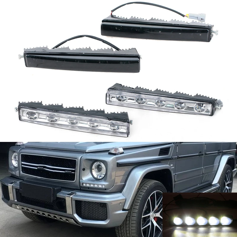 

Daytime Running Lights For MERCEDES BENZ G63 G600 G65 G500 G550 W463 DRL Daylight Fog Light Auto Parts 4639060051 A4639060051
