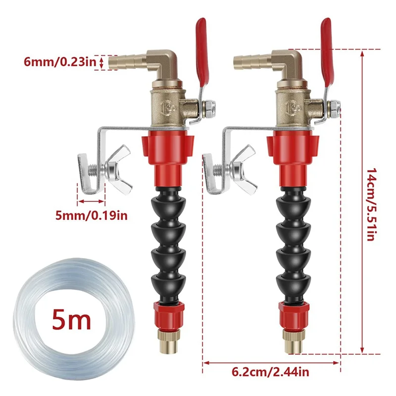 N84R Dust Remover Water Sprayer Set Replacement For Cutting Machine, Brick Tile Cutting Machine Grinder Kit With Connector