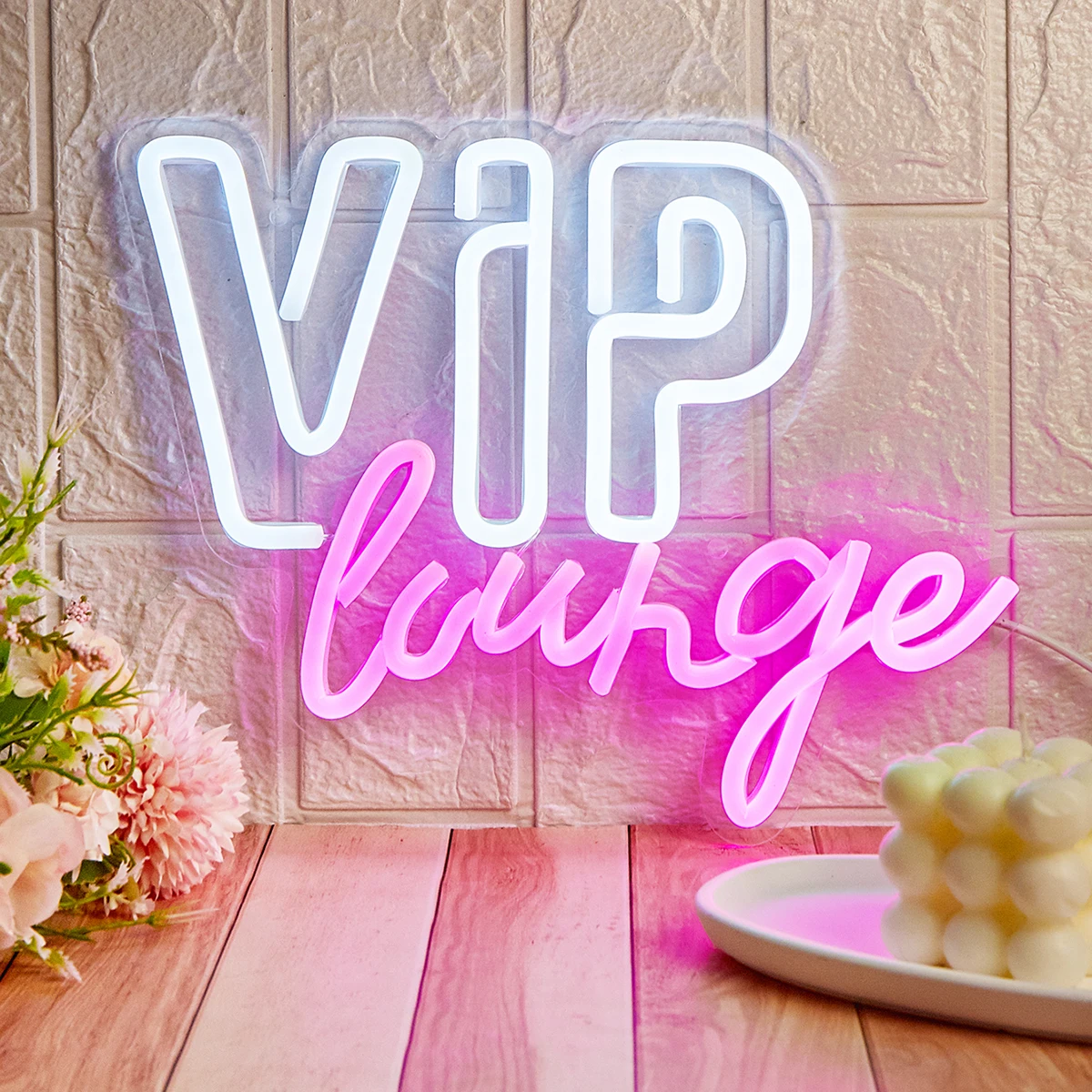 تشي باي LED النيون VIP صالة USB بالطاقة النيون علامات ضوء الليل ثلاثية الأبعاد جدار الفن غرفة نوم غرفة المعيشة مصباح ديكور علامات