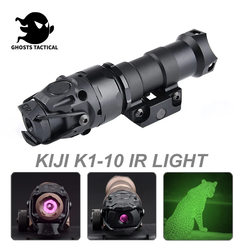 Airsoft Illuminator Light B.E.MEY KIJI K1-10 LED Whitelight Flashlight night vision lighting Dual Function Tail Original Marking