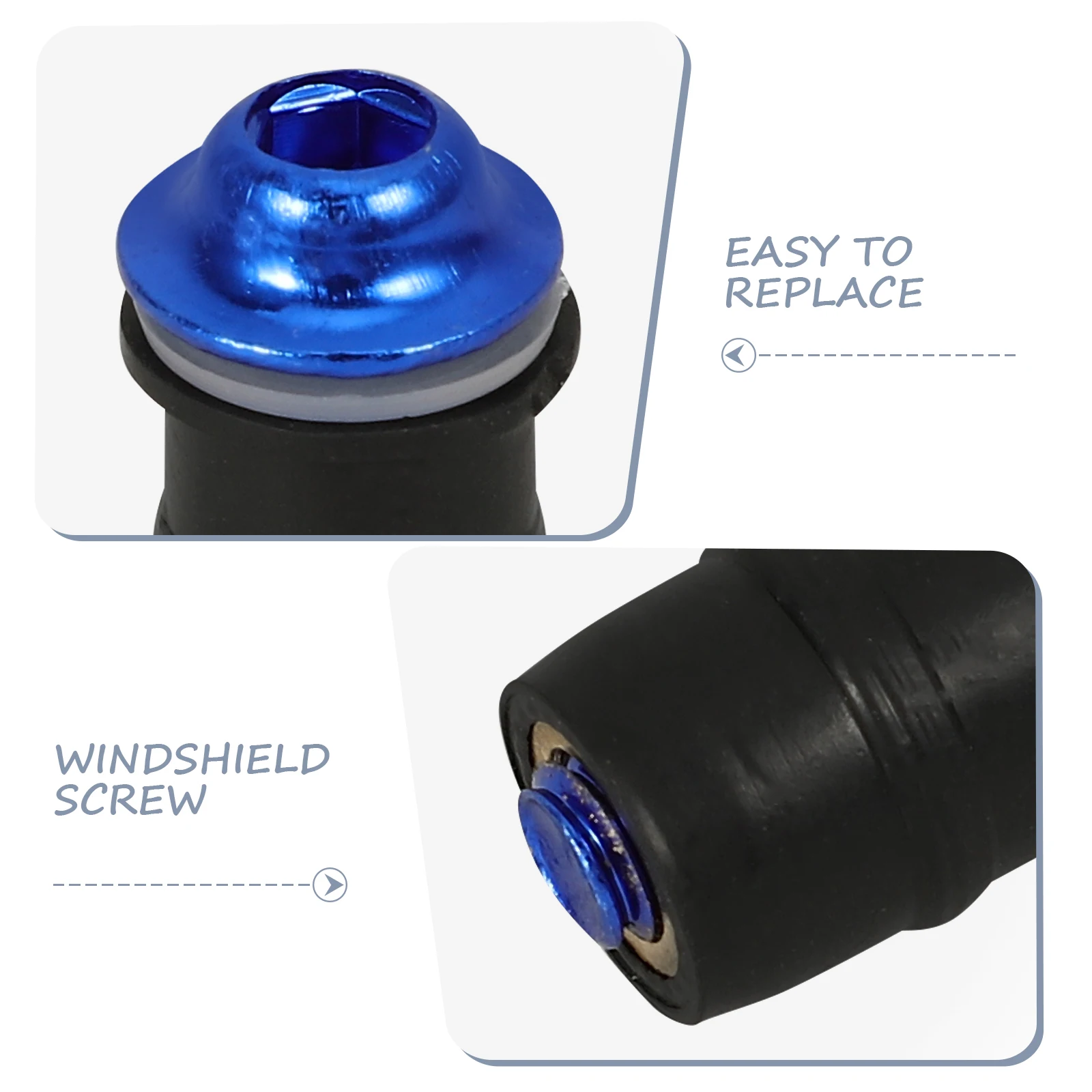 

1 set Motorcycle Screws 5mm Blue Bolts Secure Fit Easy Replacement Bike Windscreen Screws Bike Accessories Nuts