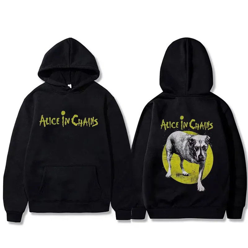 Hot Sale Rock Band Alice in Chains Graphic Hoodie Men Women Retro Gothic Punk Sweatshirt Male Fashion Oversized Pullover Hoodies