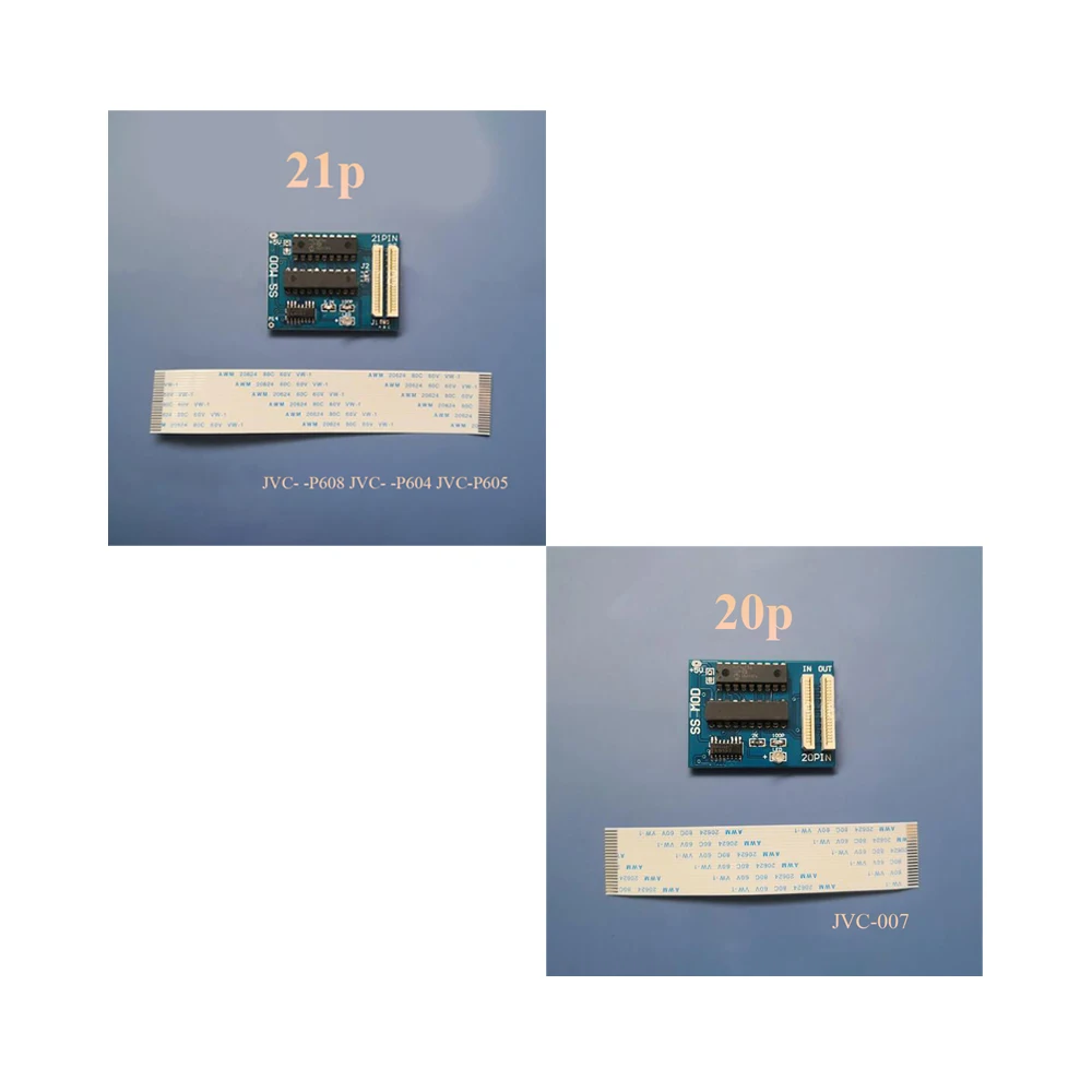 10PCS High Quality JVC 007 9605 21P 20P Chip PCB Board For Sega Saturn SS Direct Reading Card With Cable