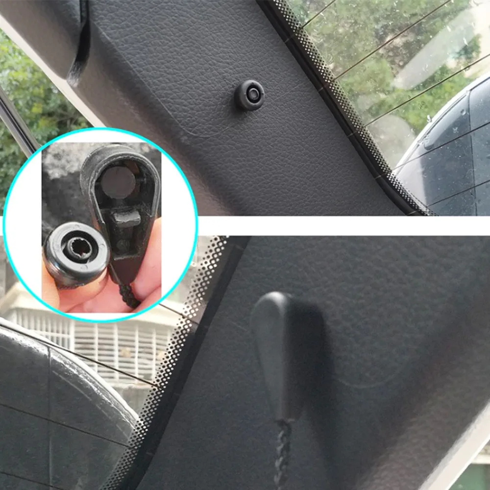 2pcs 7705099001 Boot Trunk Parcel Shelf Strap Clips Black Plastic Tray String Hanger Pivot Hook for Renault Clio/Scenic/Laguna