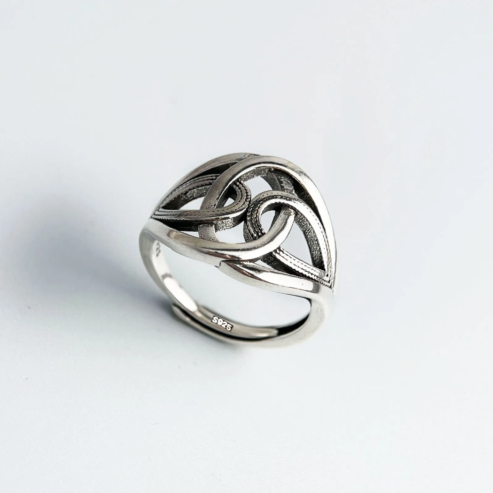 925 Sterling Silver Rings for Women Couple Minimalist Handmade Simple Retro Cross Line Ring Fine Jewelry Gift Prevent Allergy