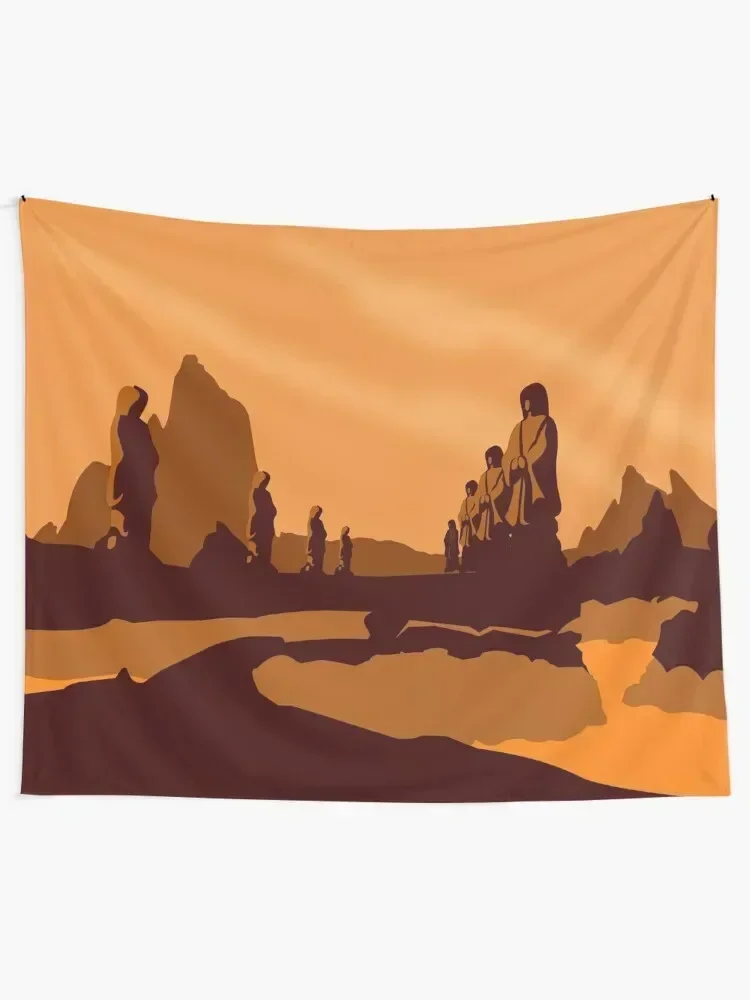 Vulcan Travel Poster Tapestry Tapete For The Wall Aesthetic Home Decor Wall Deco Tapestry