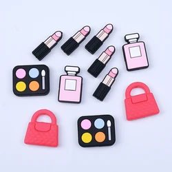 8PCS Cartoon Cosmetics Silicone Beads New Focal Beads Baby Pendant Beads DIY String Pen Nipple Chain Jewelry Accessories