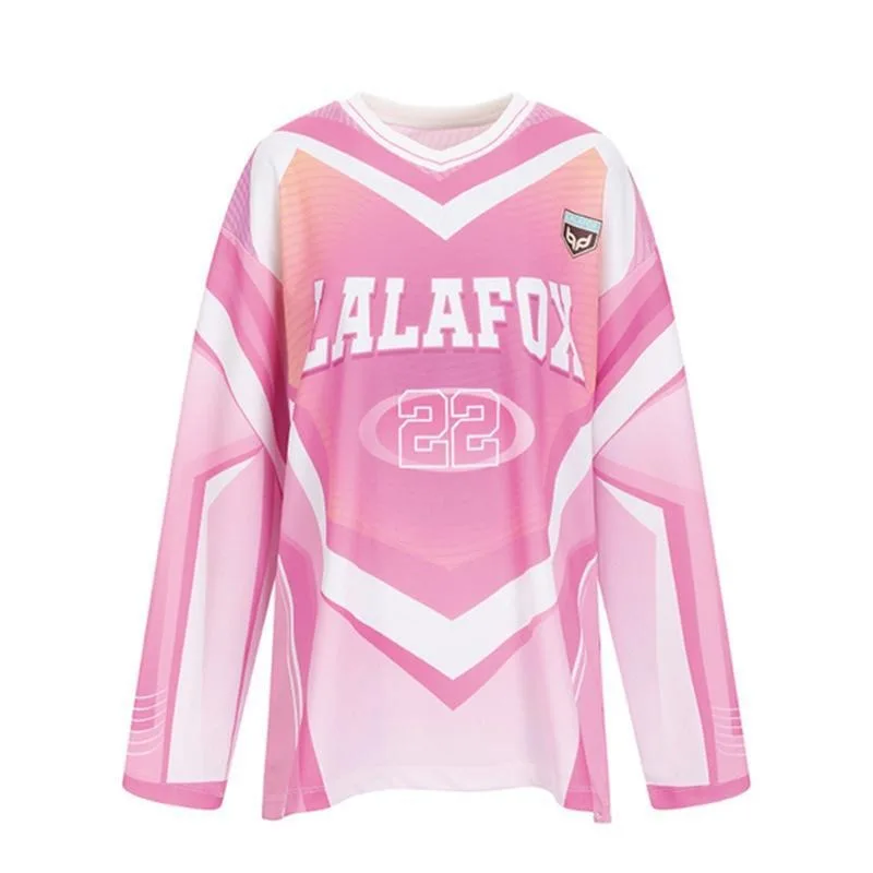 

Топы и футболки женские весенне-осенние в американском стиле, ретро, свободного кроя, с длинными рукавами, легкие, повседневные, универсальные, новинка