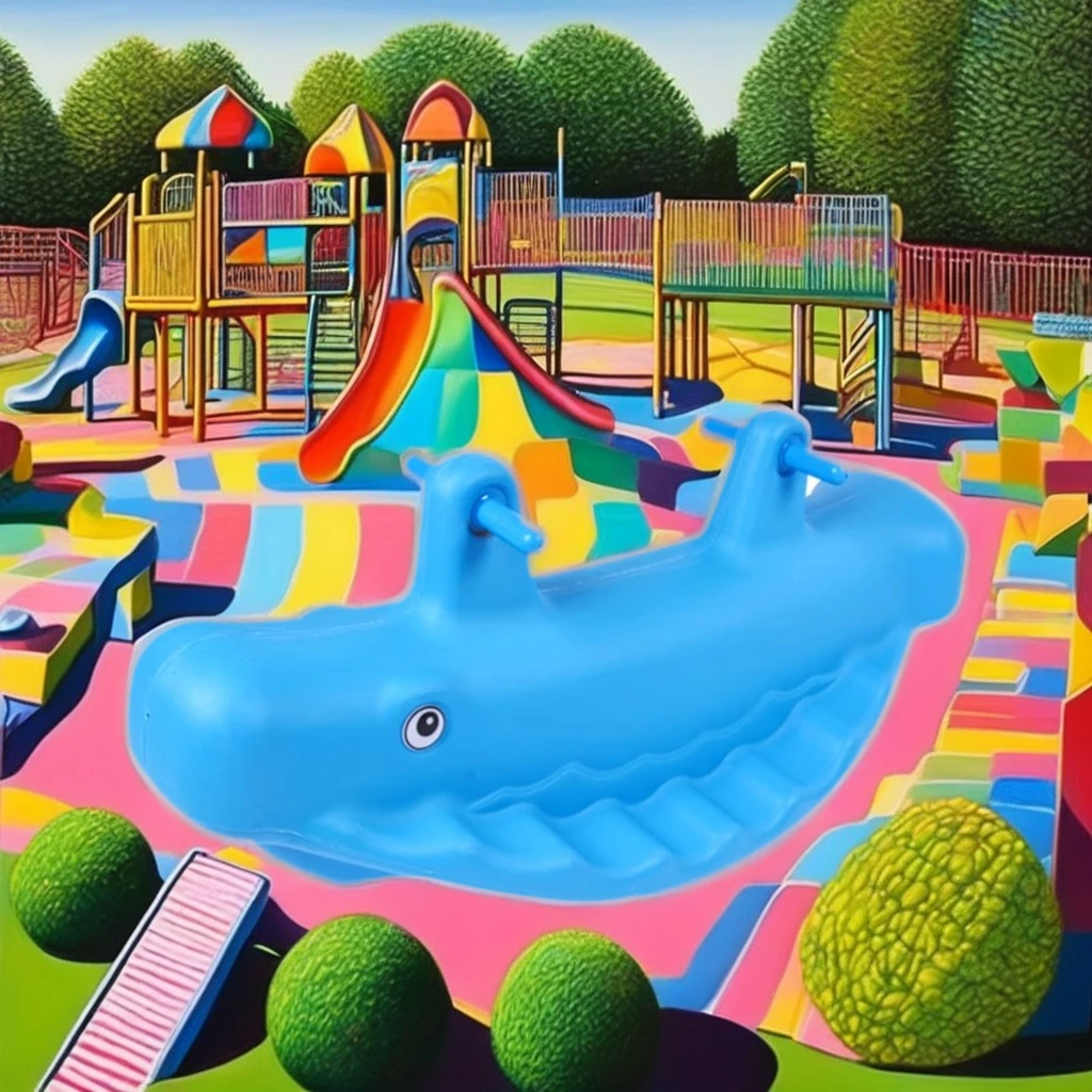 Whale Seesaw Ride-On Toy for Kids Plastic Rocking Balance Kindergarten Toy Animal