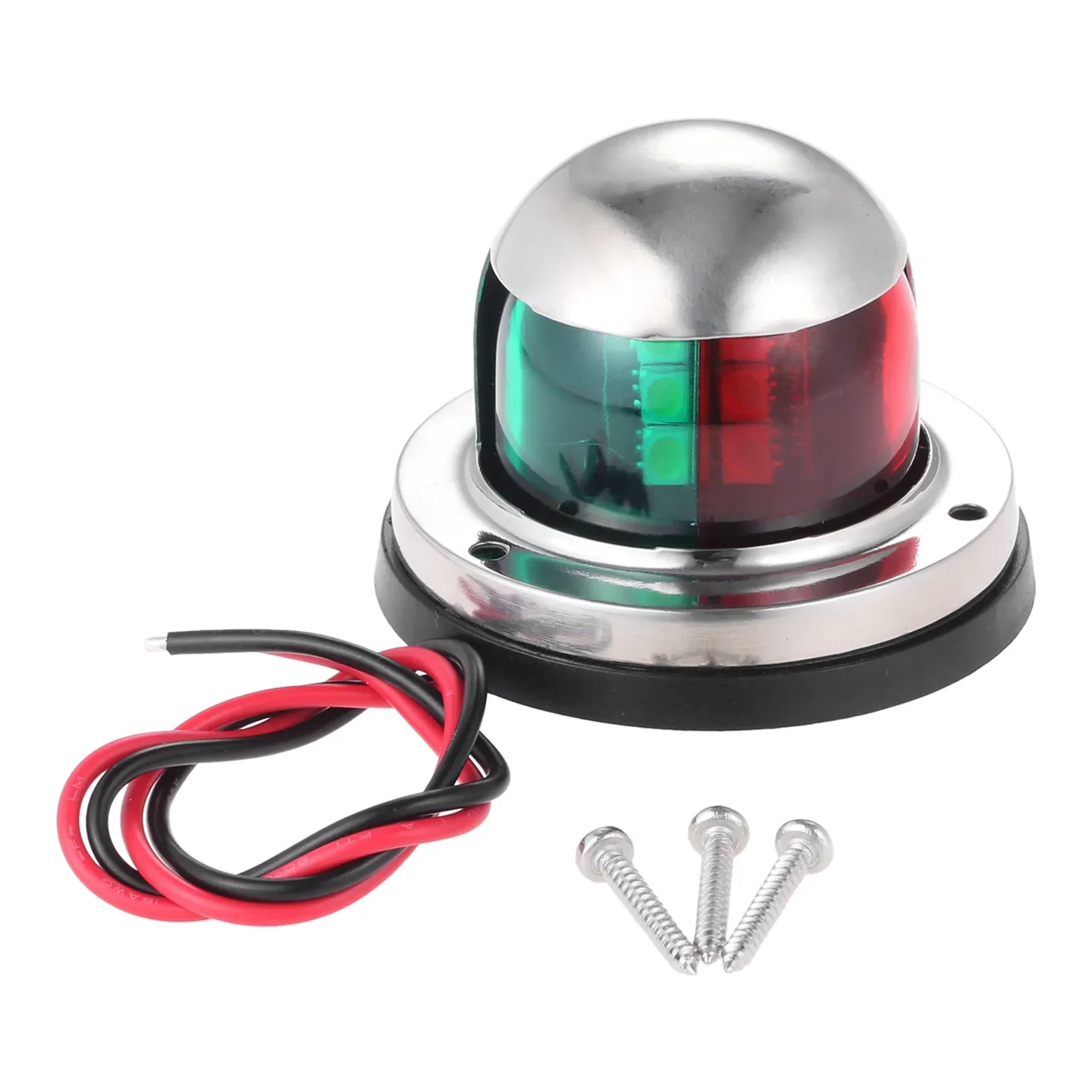 1Pc Boat Navigation Lights DC12V 304 Stainless Steel Marine Yacht Lights LED Bow Navigation Lights Pontoon Sailing Signal Lights