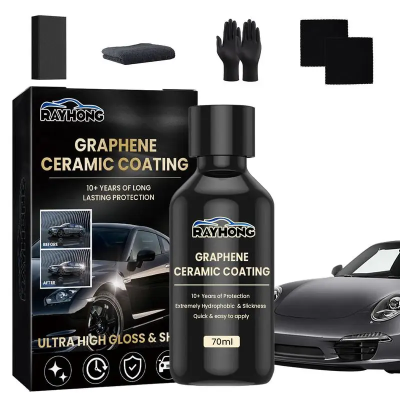 

Car Graphene Ceramic Coating Paint Protection Car High Temperature Resistance Trim Detailing Polishing Liquid Anti-UV Waterproof