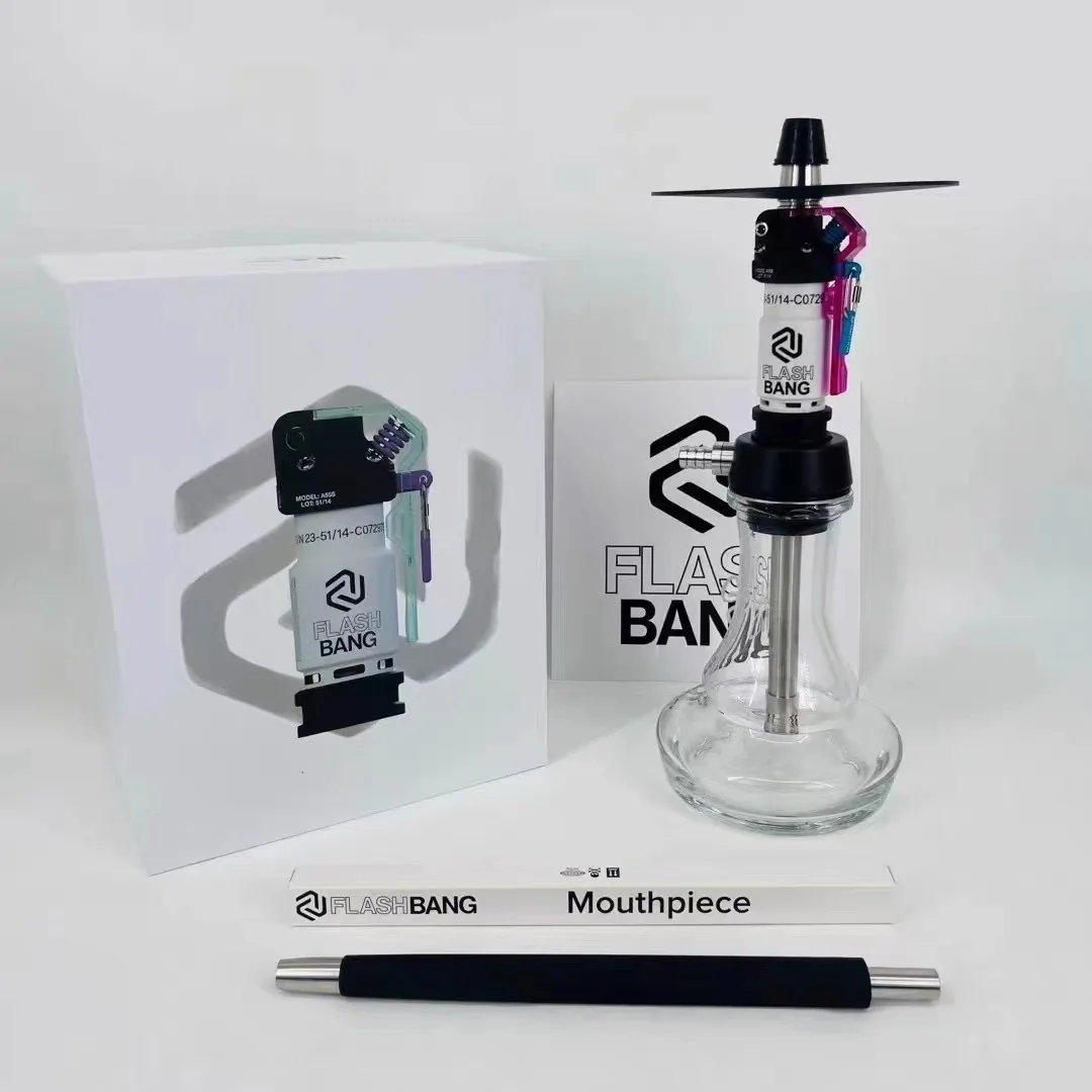 

HOT Sale Flash Bang Hookah Set Russia Aluminum Mini Portable Hookah Shisha Set