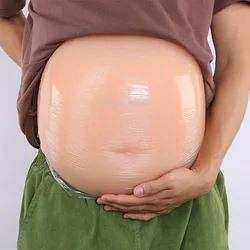 Uni-sex Simulation Pregnant Fake Skin Silicone Artificial Belly For Cross Dressing Actor Model Women Jelly Tummy Brace