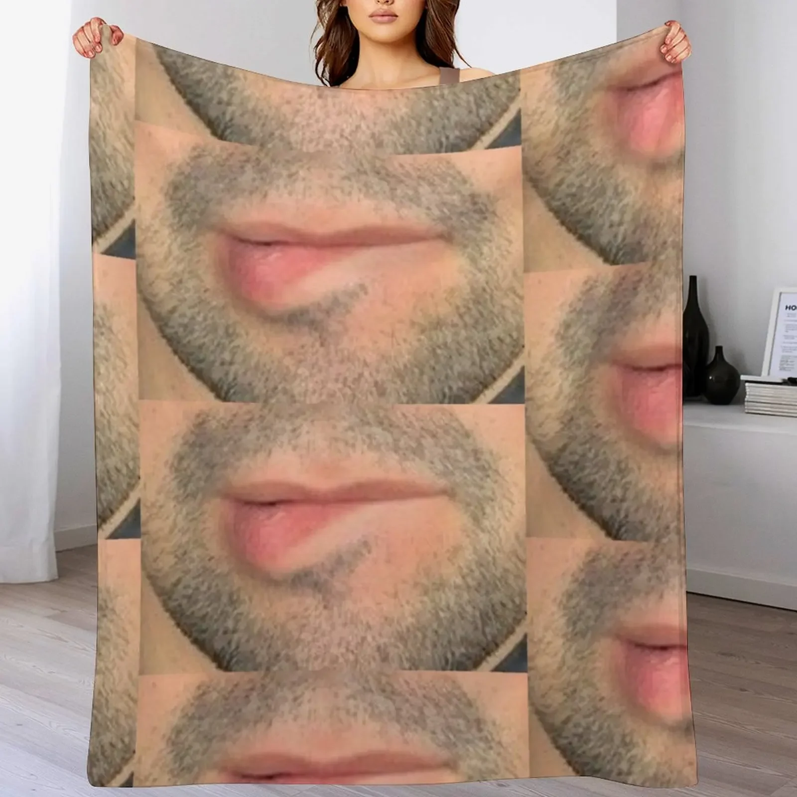 

Lin manuel miranda lip bite Throw Blanket Plaid on the sofa Shaggy wednesday valentine gift ideas Blankets