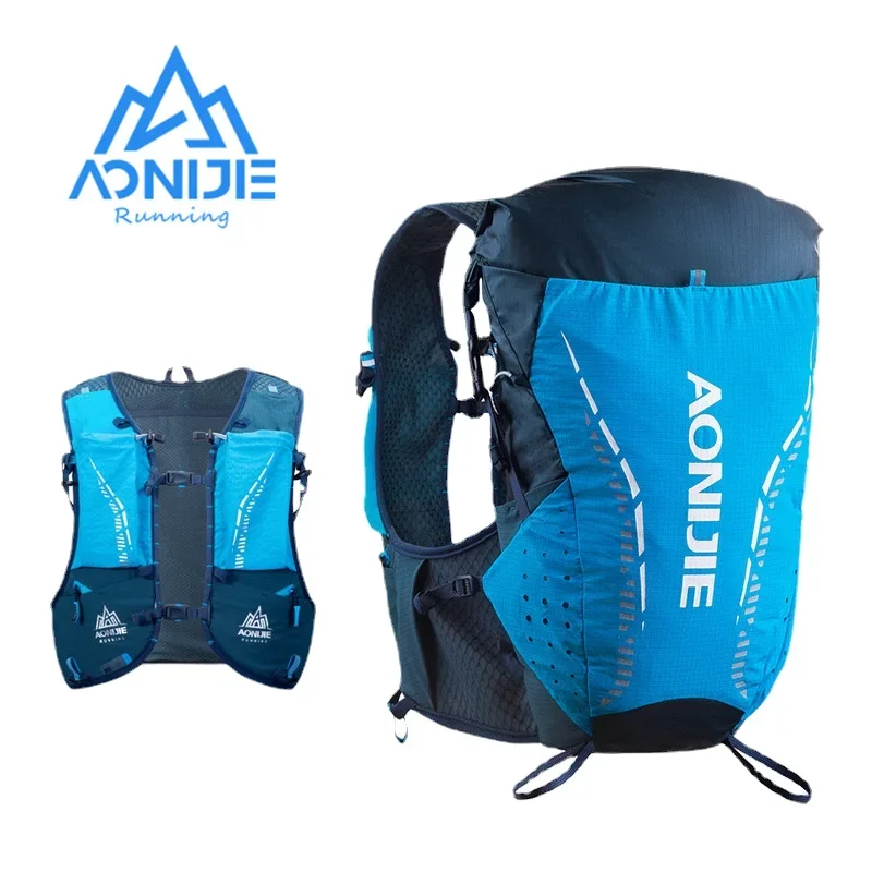 SM ML L/XL AONIJIE C9104 18L Hydration กระเป๋าเป้สะพายหลังกระเป๋า Trail Running Marathon Race Rucksack เดี่ยวกระเป๋าน้ําขวด