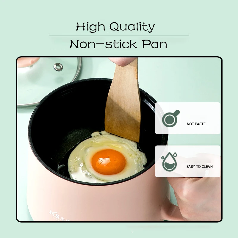 Mini Non-stick Pan Electric Cooking Machine Household 1-2 PeopleSingle/Double Layer Hot Pot Multi Electric Rice Cooker EU Plug