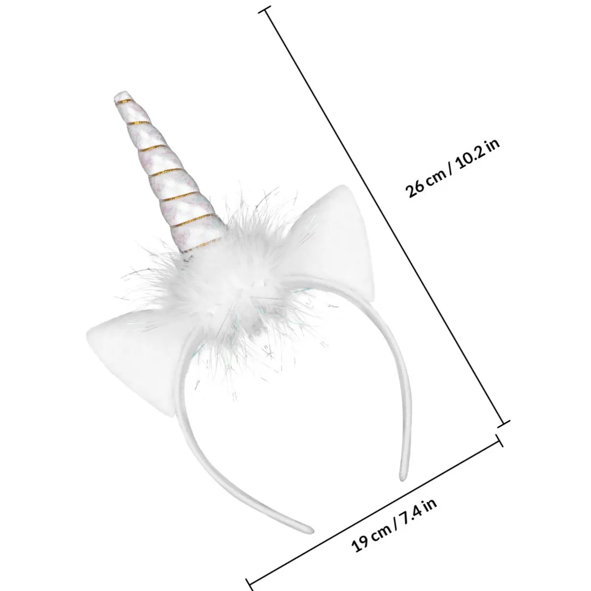 1pc Unicorn Headband Glowing Hair Band Cat Ears Cartoon Party Headdress Led Light Up Hoop Costume