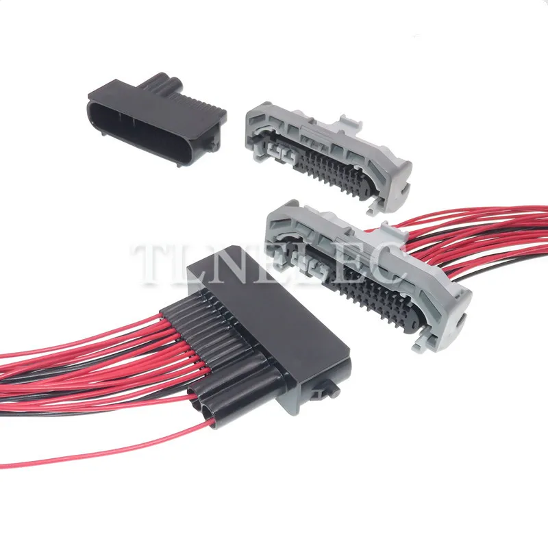 24 Pin Way Auto Headlight Assembly Wire Connector With Wires Car Wiring Socket For Toyota Lexus TS 6189-7426 90980-12A92