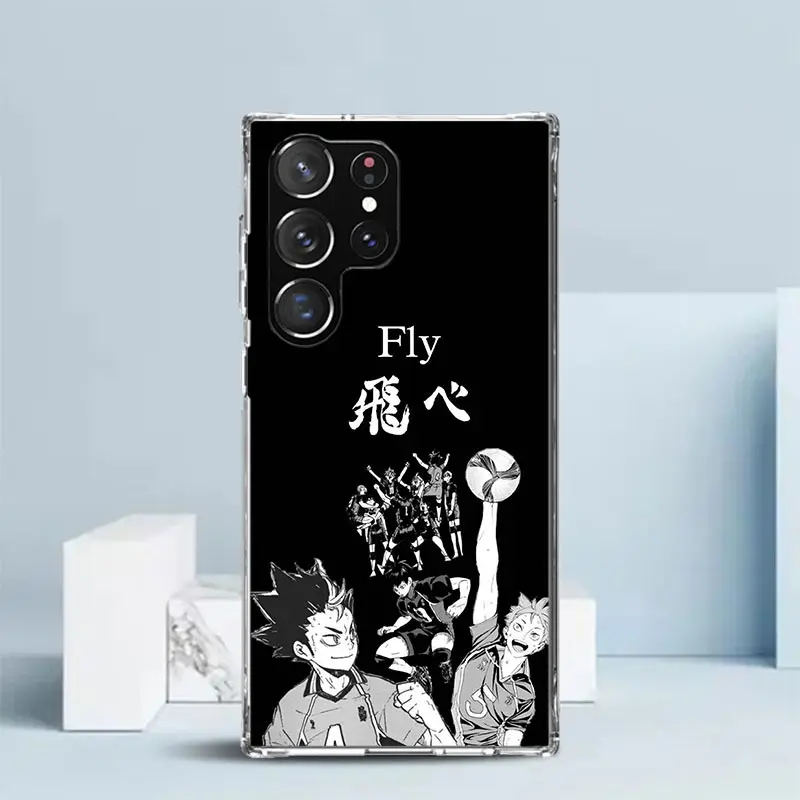 Haikyuu Oya Volleyball Anime Phone Case For Samsung Galaxy S25 S22 S23 S24 Ultra S21 S20 FE S10 Plus S10E + Soft TPU Back Cover image 6