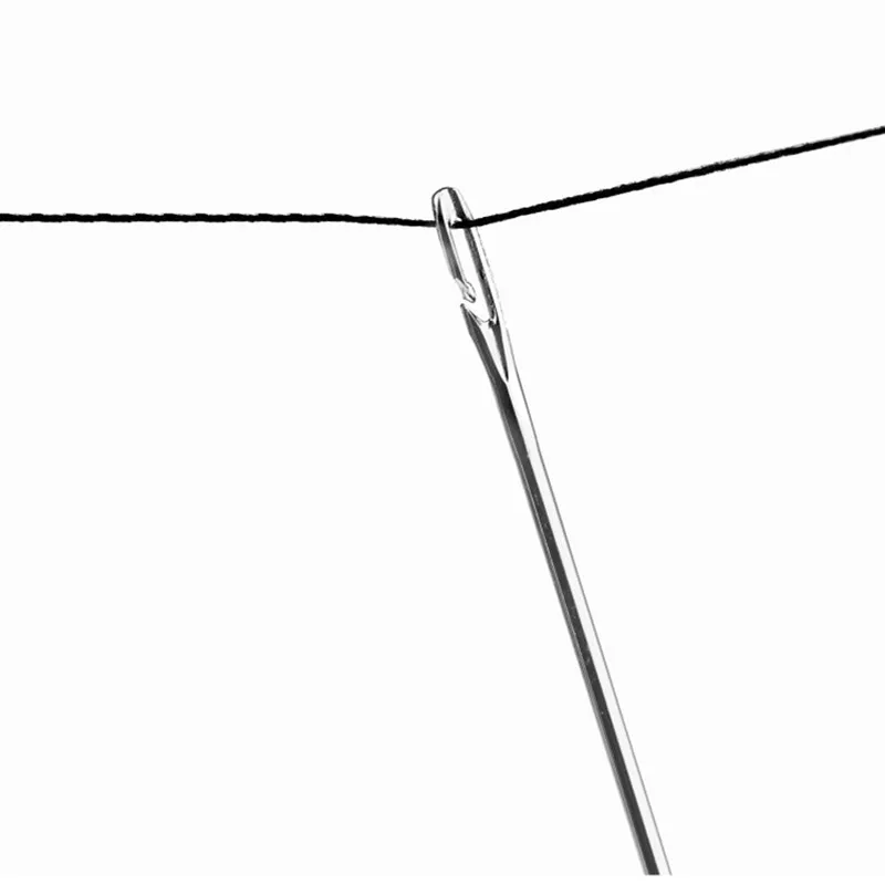 30PCS Side Holes Blind Needles Sewing Stainless Steel Elderly Needle for Sewing Household DIY Jewerly Beading Threading Needles