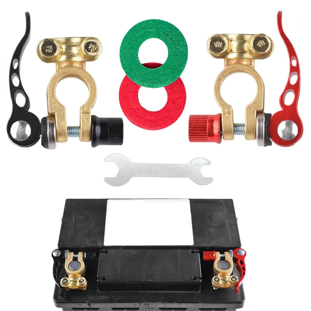 PKWKS Car Battery Terminals Quick Disconnect Auto Cables Connectors Wire Cable Shut-Off Connectors Auto Accessories