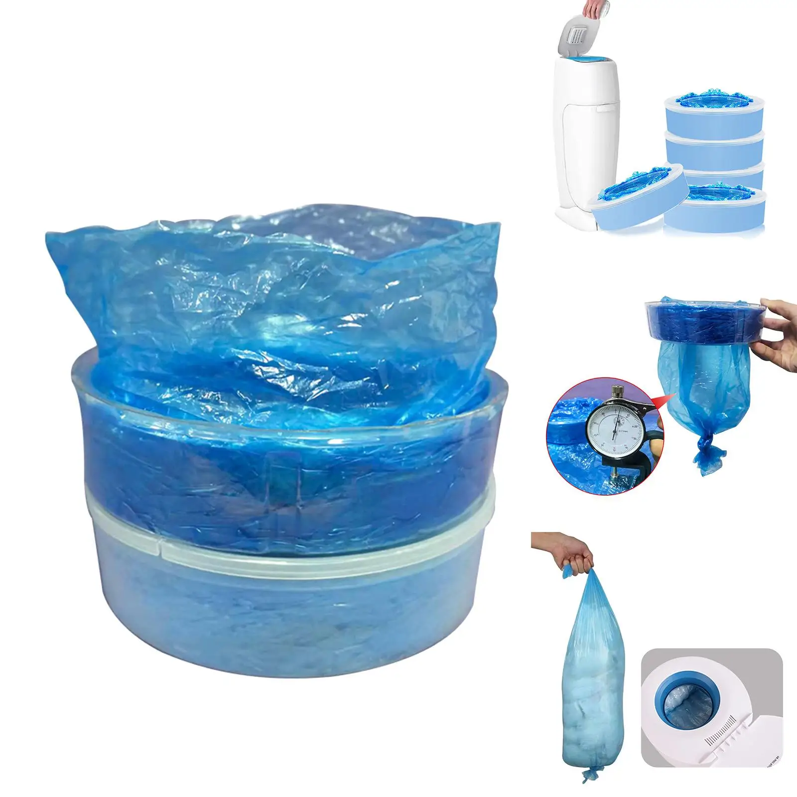 Diaper  Disposable Outdoor Dispensing Waste Bag Diaper Sacks Rubbish Bags for Garage Dirty Diaper Camping