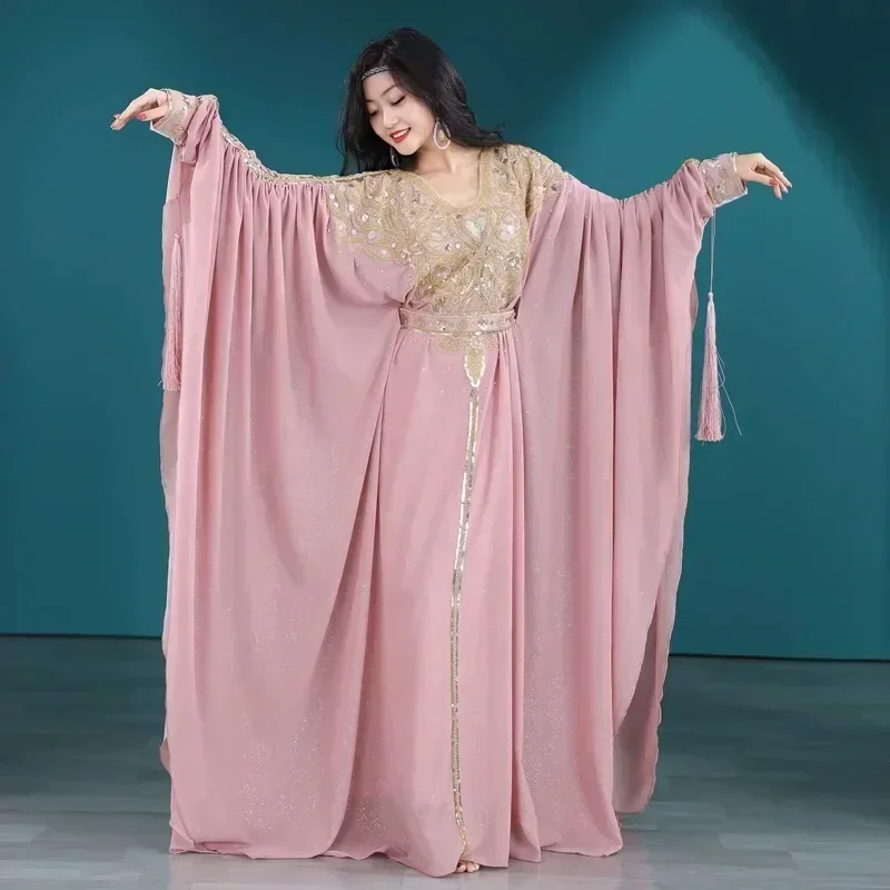 belly-dance-perforamnce-costume-dress-persian-gulf-hair-flick-khaleegy-haligi-robe-competition-stage-clothes