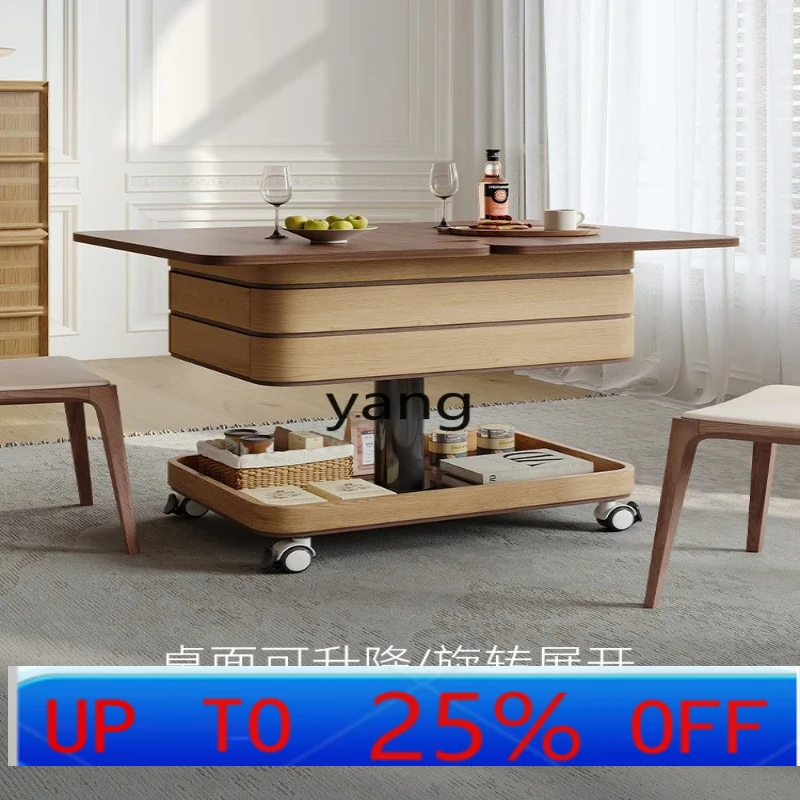 

LH removable sofa side few household living room storage folding small coffee table cart
