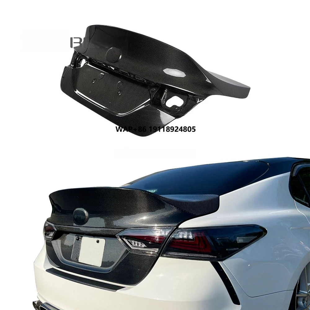 

Carbon Fiber Rear Duck Tail Luggage Cover Suitable for Camry XV70 2017-24 8th Generation.