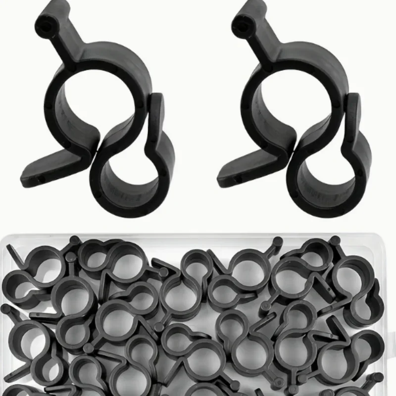 10Pcs RV Awning Pole Hanger Clip For Caravan Camper Outdoor Camping Side Mounted Sunshade Hook Bracket Canopy Holder Fastener