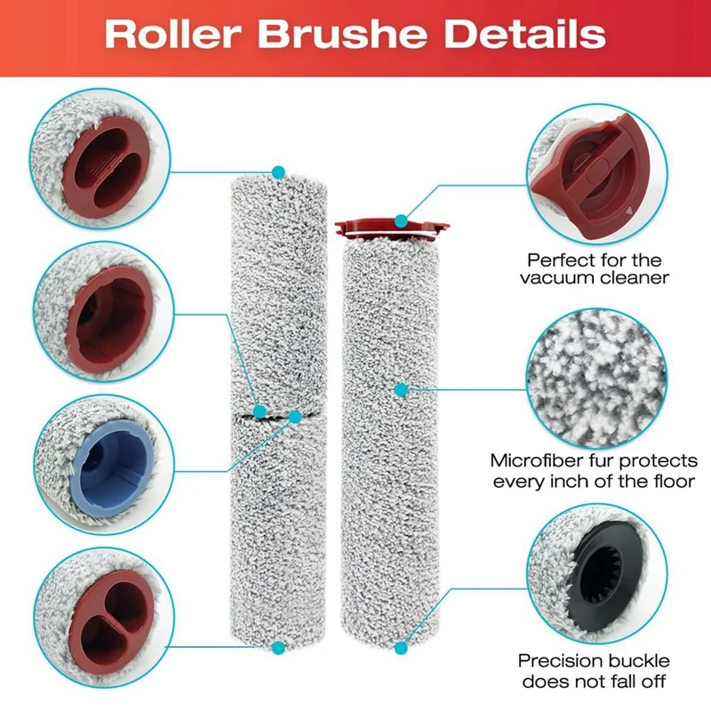 Filter penyedot debu dan rol sikat, untuk Roborock Dyad Pro suku cadang penyedot debu kering basah