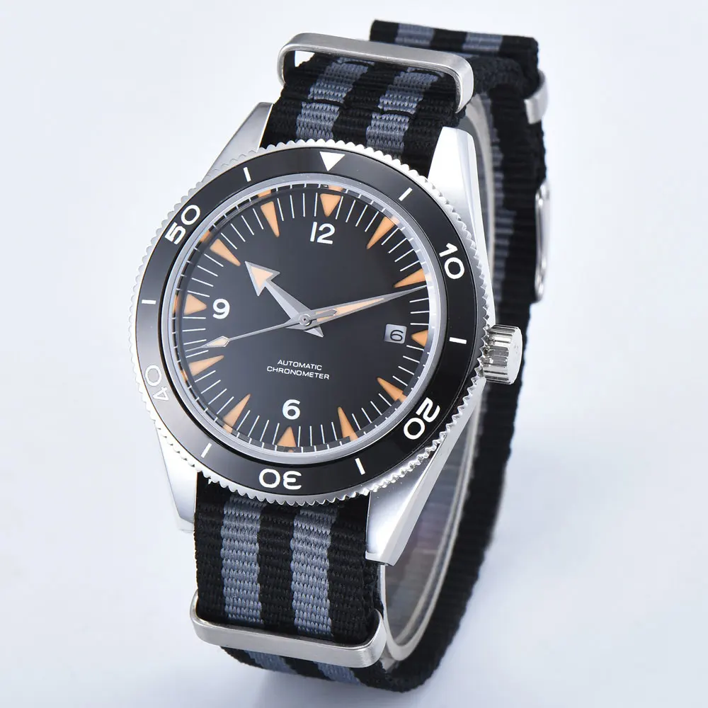 Orologio da uomo personalizzato 41mm Sport di moda NH35/miyota Orologi meccanici automatici da uomo Lunetta in ceramica Orologio da polso in vetro zaffiro