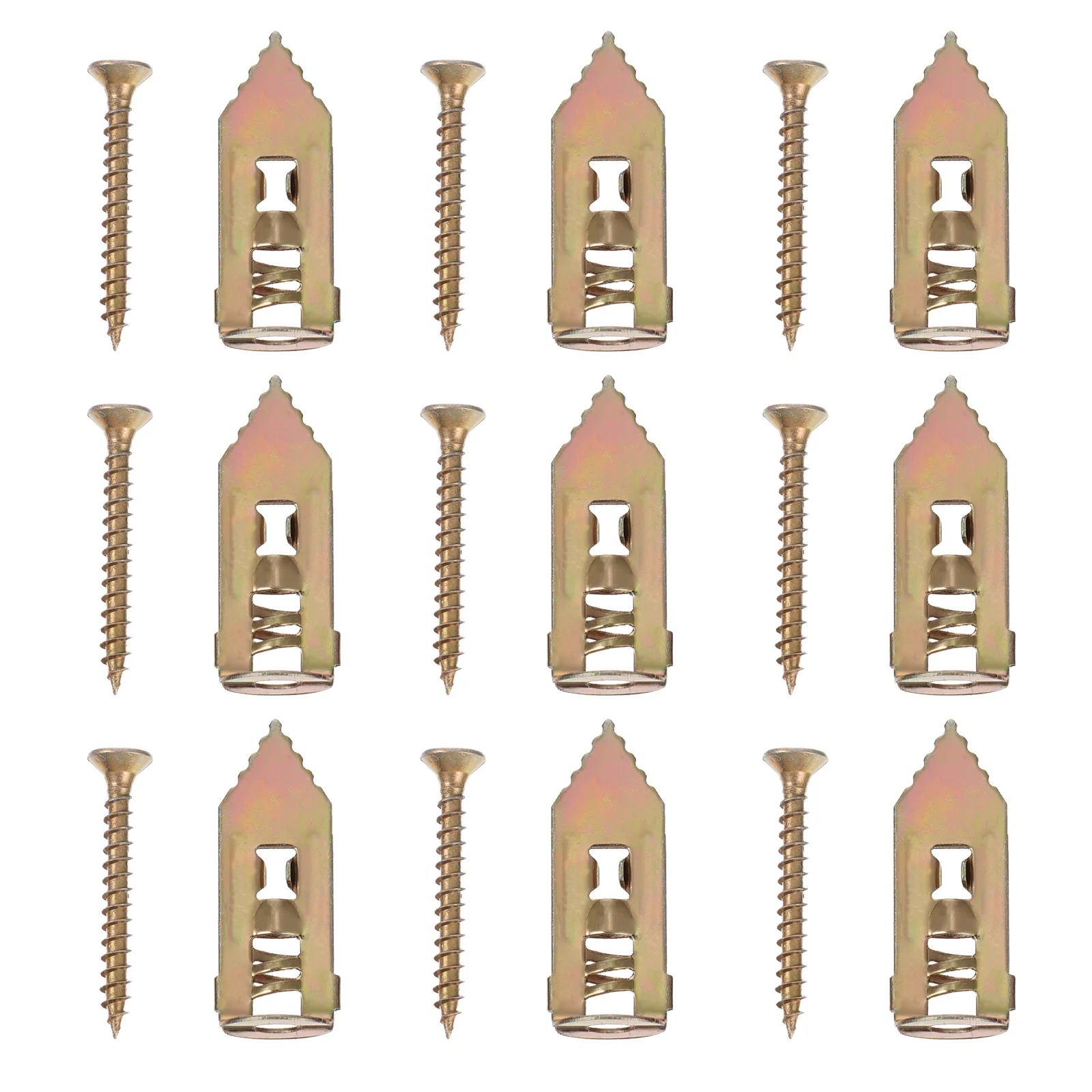 

Drywall Anchor Kit Expansion Screw Plasterboard Fixing Screws High Strength Wall Anchors Metal Toggle Hardware Parts