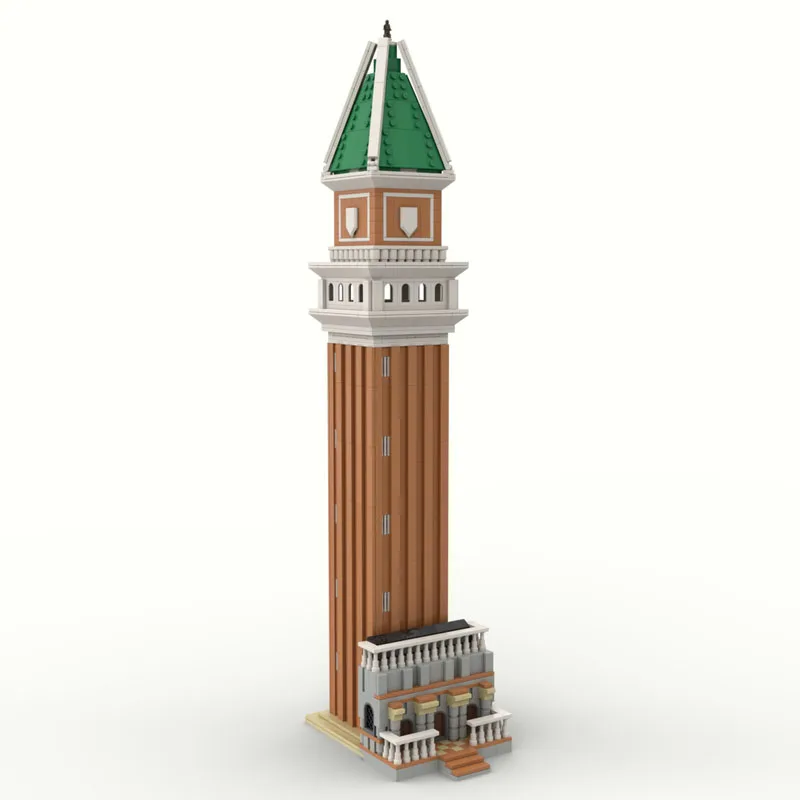 New Building Block MOC-183058 Feet Clock Tower Hotel Micro Building 1537PCS Boy DIY Puzzle Education Birthday Christmas Toy Gift