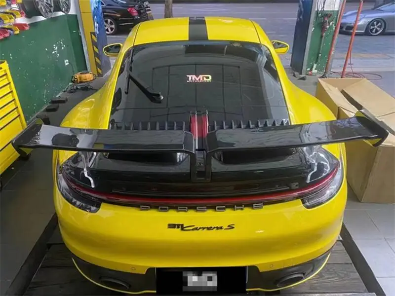 

Спойлер из углеродного волокна для Porsche 911 992, Модернизированный спойлер из углеродного волокна taiheyate