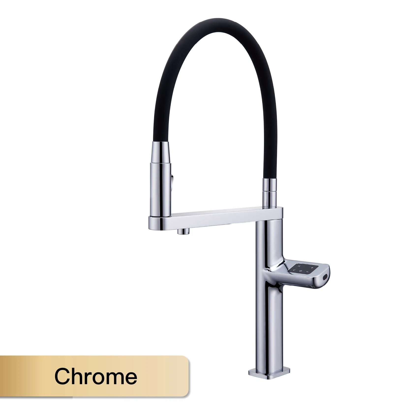 intelligent touch digital display design Dual control cold & hot filtering water sensing sink Tap Luxury gun gray kitchen faucet