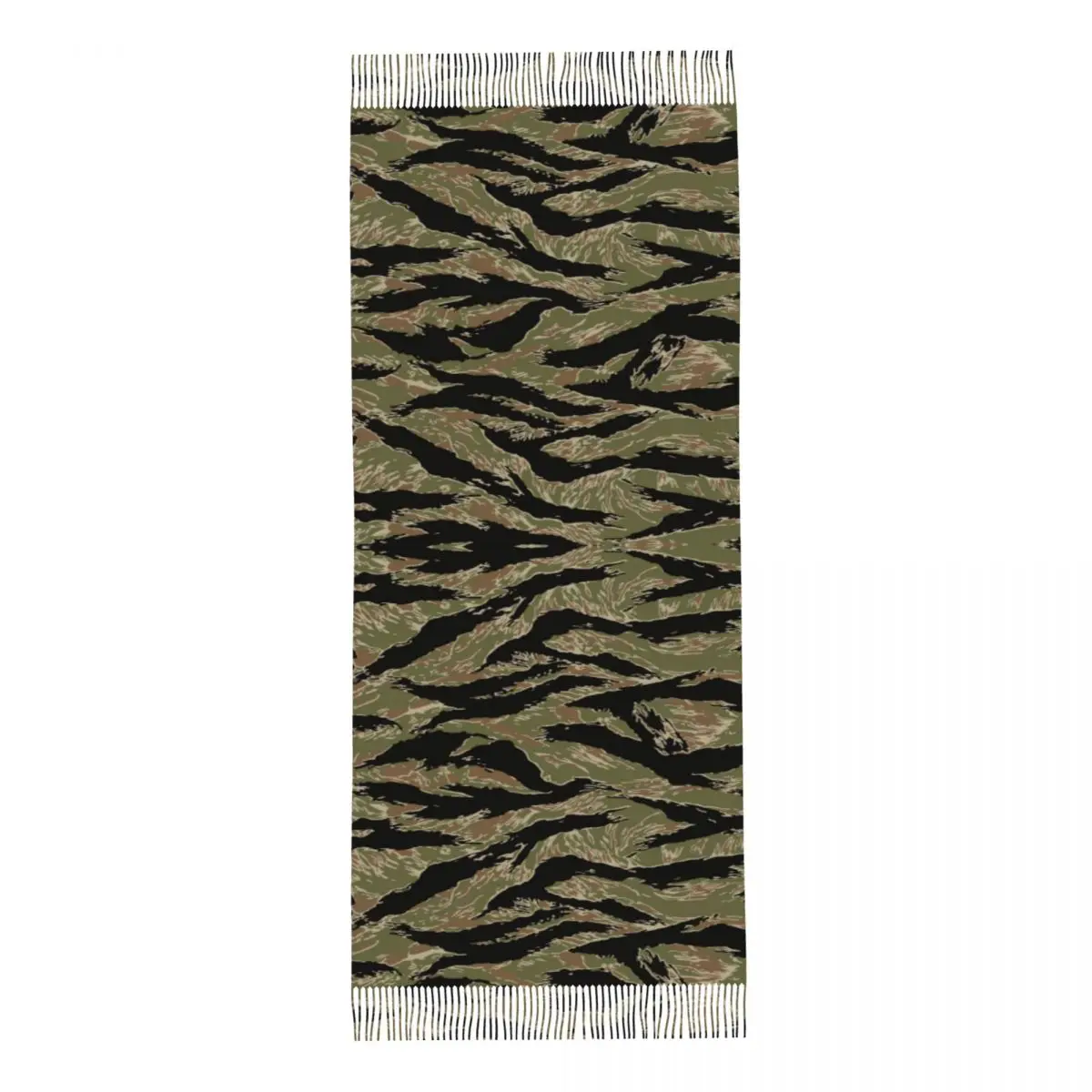 Custom Printed Tiger Stripe Camo Scarf Men Women Winter Warm Scarves Military Tactical Camouflage Shawls Wraps