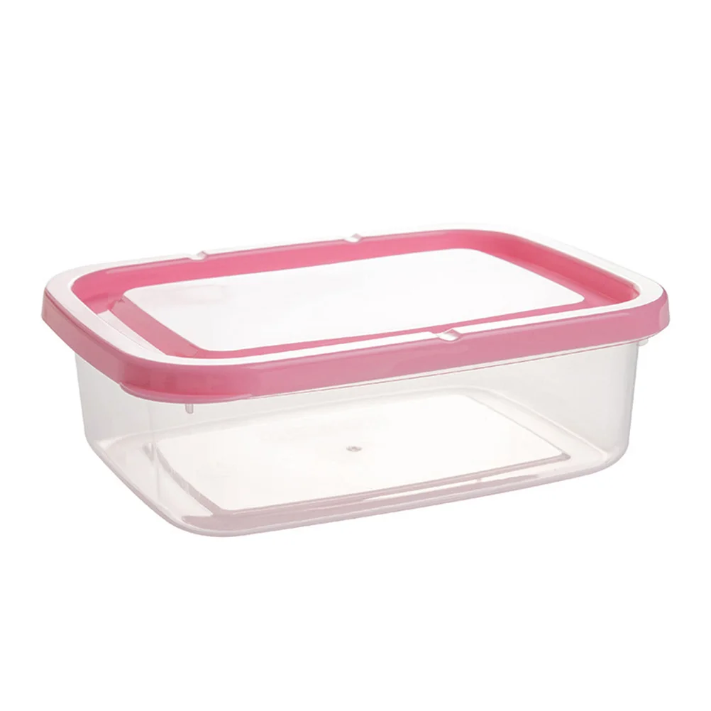 

6 Pcs Mini Fridge Rectangular Food Boxes Crisper Small Containers Reusable Freezer Safe Stackable Storage Household