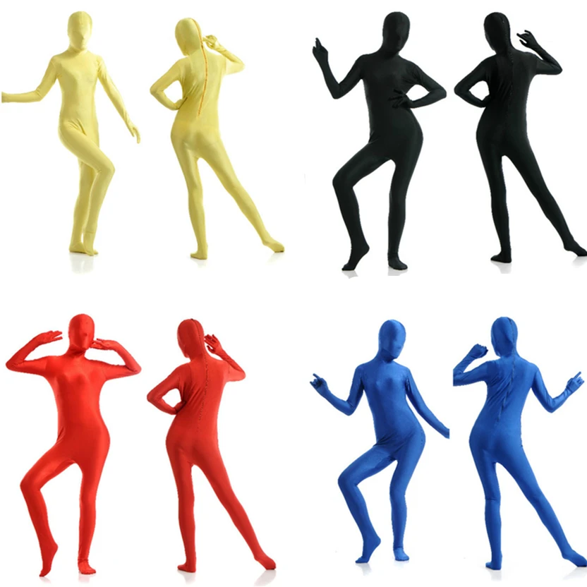 

Full Coverage Lycra Spandex Bodysuit Stage Performance Costume High Elasticity One-Piece Halloween Cosplay Women's Wear