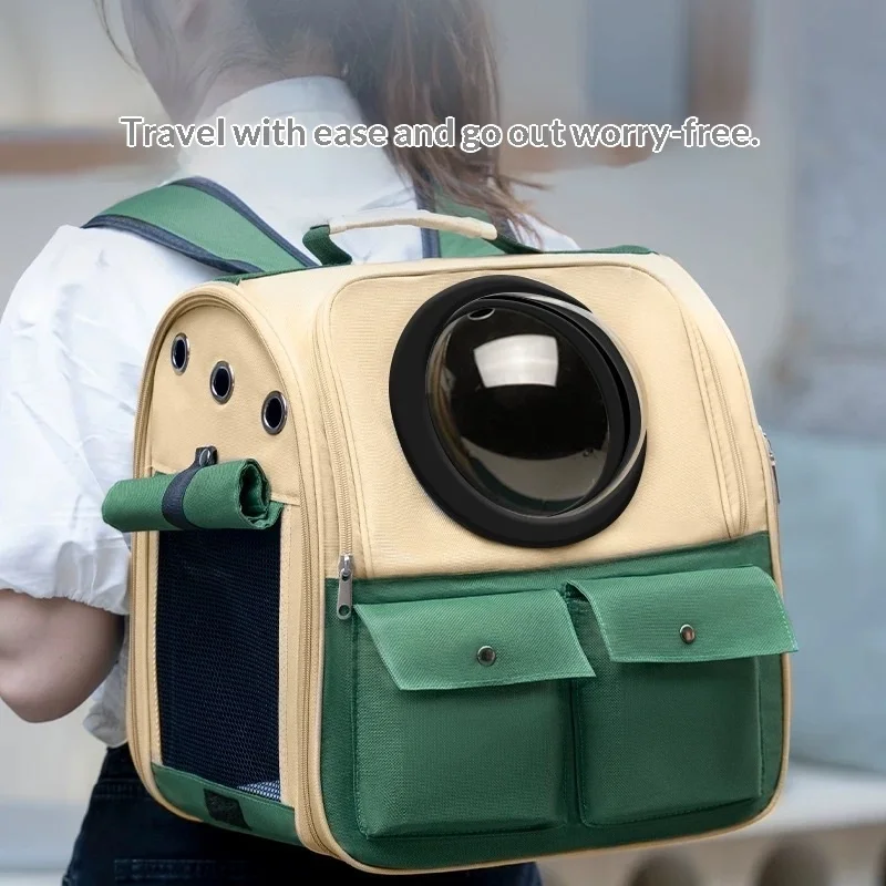 Mochila transportadora tipo cápsula espacial para perros y gatos - imagen 5