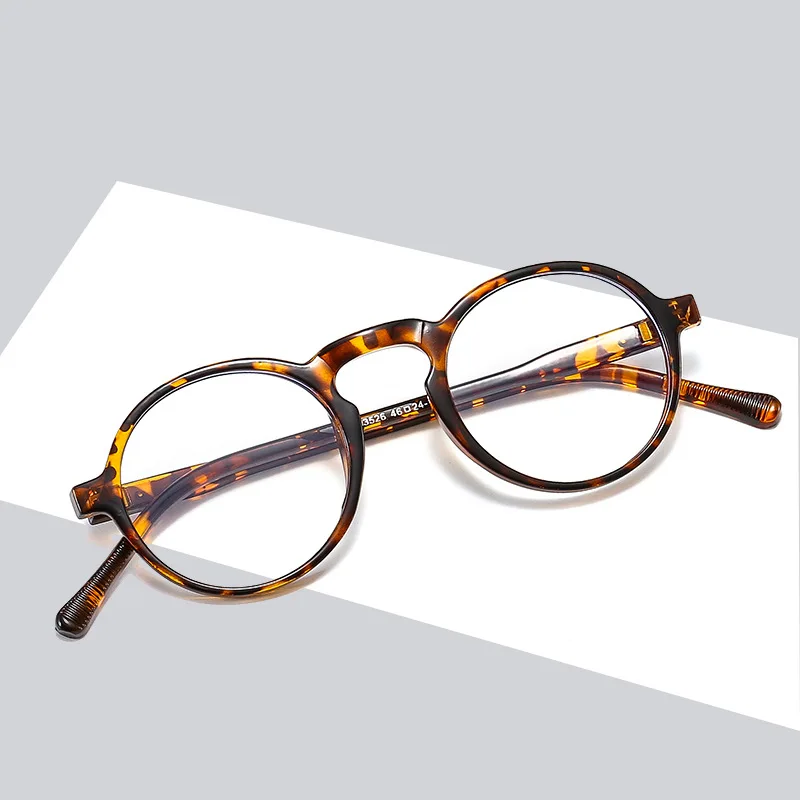 Korean Style Fashionable Retro Rice Nail Round Frame Glasses Frame Versatile Anti-Blue Light Glasses for Men and Women