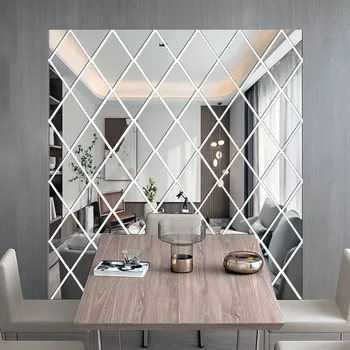 3D Diamond Mirror Wall Stickers 1