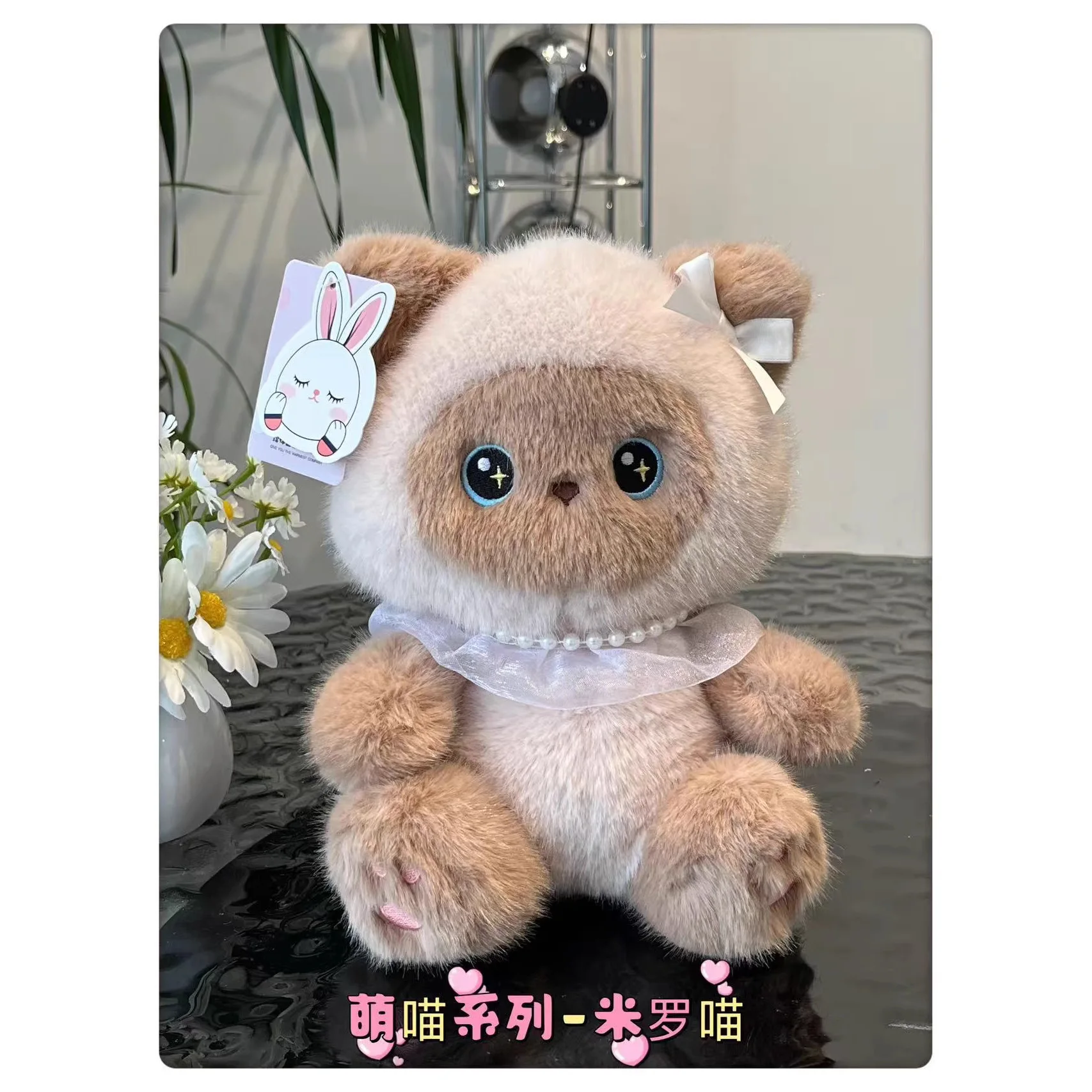 Adorable Calico Cat Plush Doll - Healing and Snuggly Stuffed Animal Soothing Bed Companion and Heartwarming Gift Idea