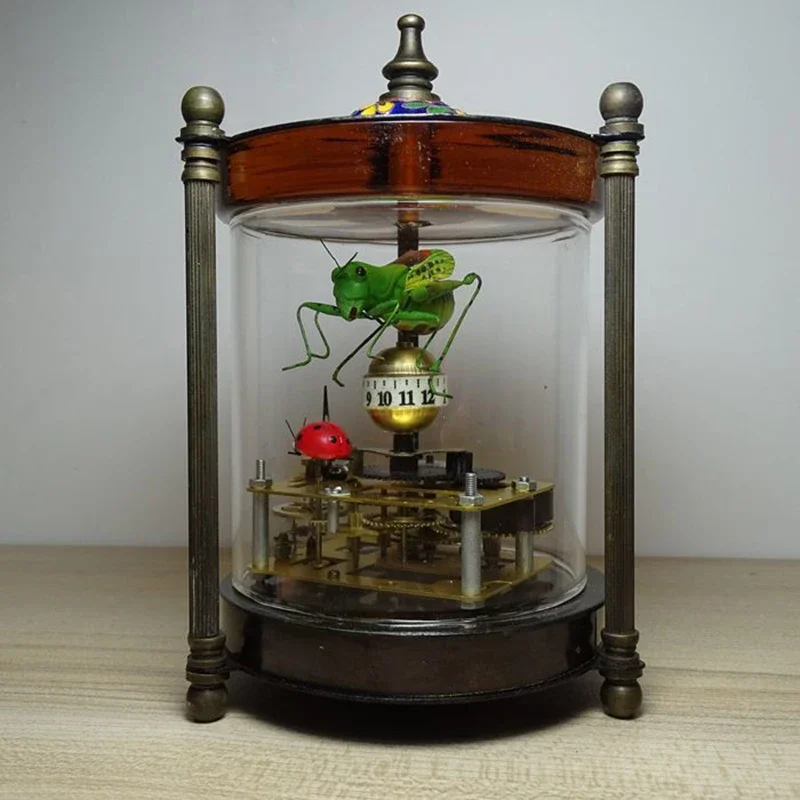 Antique Mechanical Metal Table Clock Home Decoration Digital Clock Digital Table Creative animals Clock Ornamental