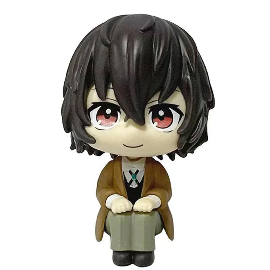Original MegaHouse LooK Up Bungou Stray Dogs Dazai Osamu Nakajima Atsushi Action Figure Toys PVC Model Collection Kwaii Q Doll